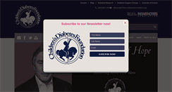 Desktop Screenshot of childrensdiabetesfoundation.org
