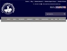 Tablet Screenshot of childrensdiabetesfoundation.org